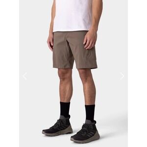 686 ANYTHING Hybrid Mens‎ Tobacco Brown Shorts 34 Technical Casual Hiking Sz 34